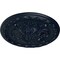 Ekena Millwork Stockport Ceiling Medallion, Hand-Painted Midnight Dream, 11 3/4"OD x 3/8"P CM12STMDF - alternate 4